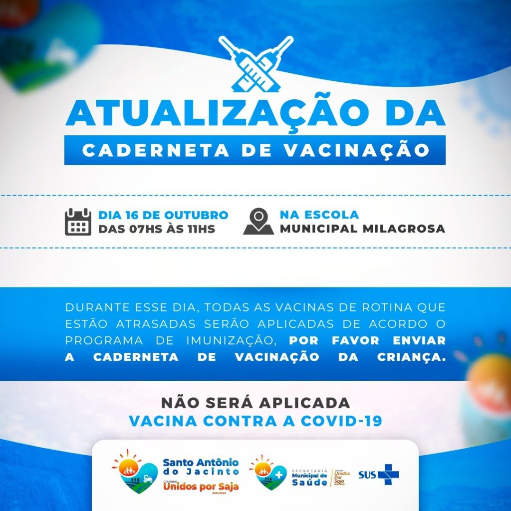 Atualização da Cardeneta de Vacinação