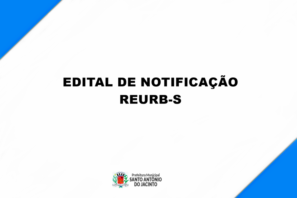Edital de Notificação Reurb-sedital de Notificação Reurb-sedital de Notificação Reurb-s